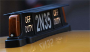 The unique design of this New York City taxi "on/off duty" medallion replaces incandescent bulbs with high light output, low-power LEDs. With a newly engineered PC board with low power LEDs, this innovative product eliminates replacement cost and fees associated with bulb replacement.<br /><br />Services included: PC board design, engineering, prototyping, testing<div id="green"></div>